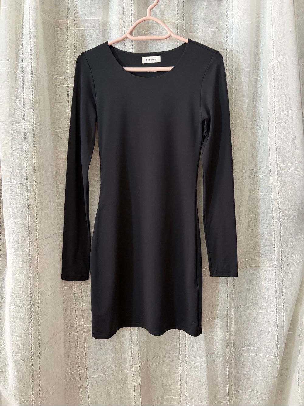 Babaton Black Long-Sleeve Stretch Dress size Small